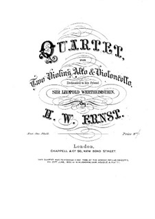 Streichquartett in B-Dur: Streichquartett in B-Dur by Heinrich Wilhelm Ernst
