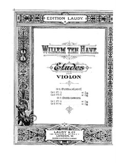 Etüden für Violine, Op.15: Etüden für Violine by William ten Have
