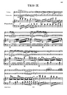 Klaviertrio Nr.34 in B-Dur, Hob.XV/20: Vollpartitur by Joseph Haydn