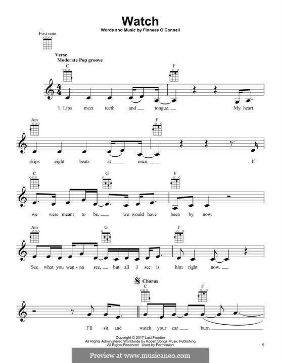 Watch (Billie Eilish) von F. O'Connell Noten auf MusicaNeo