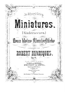 Kinderszenen, Op.11: Kinderszenen by Robert Henriques