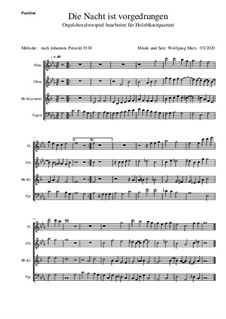 Die Nacht Ist Vorgedrungen Von W Marx Noten Auf Musicaneo