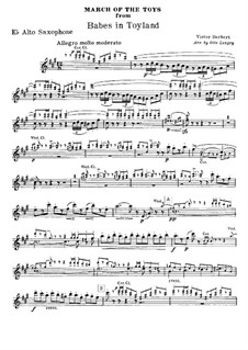 March of the Toys: Saxophonstimmen by Victor Herbert
