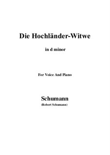 Nr.10 Die Hochländer-Witwe: D minor by Robert Schumann