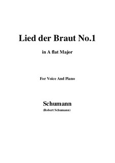 Nr.11 Lied der Braut: A flat Major by Robert Schumann