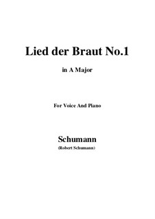 Nr.11 Lied der Braut: A-Dur by Robert Schumann