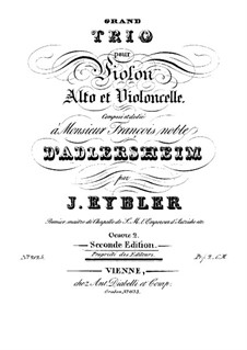 Streichtrio in C-Dur, HV 197 Op.2: Stimmen by Joseph Eybler