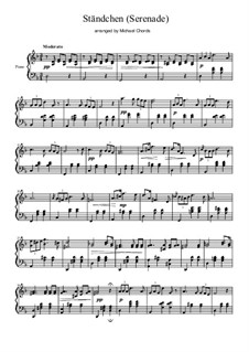 Nr.4 Ständchen: Easy notes by Franz Schubert
