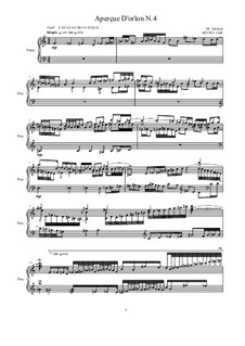 Aperçue D'orlon: No.4 for piano, MVWV 1349 by Maurice Verheul
