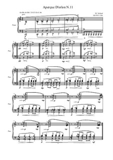 Aperçue D'orlon: No.11 for piano, MVWV 1356 by Maurice Verheul