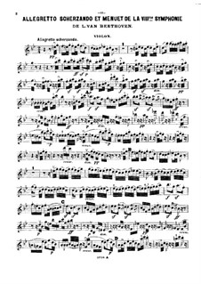 Fragmente: Teile II-III, für Klaviertrio – Violinstimme by Ludwig van Beethoven