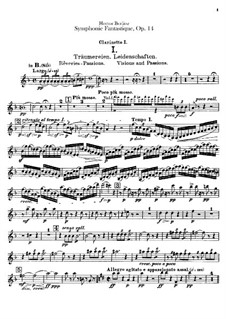 Symphonie fantastique, H.48 Op.14: Klarinettenstimmen by Hector Berlioz