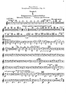 Symphonie fantastique, H.48 Op.14: Trompeten- und Kornettenstimmen by Hector Berlioz