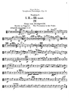 Symphonie fantastique, H.48 Op.14: Posaune- und Tubestimmen by Hector Berlioz