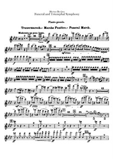 Grand Funeral and Triumphal Symphony, H.80 Op.15: Flötenstimme by Hector Berlioz