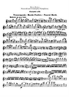 Grand Funeral and Triumphal Symphony, H.80 Op.15: Klarinettenstimme in Es by Hector Berlioz
