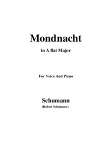 Nr.5 Mondnacht: A flat Major by Robert Schumann