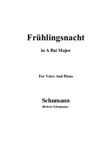 Nr.12 Frühlingsnacht: A flat Major by Robert Schumann