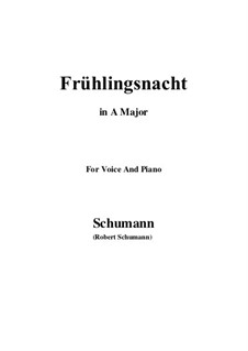 Nr.12 Frühlingsnacht: A-Dur by Robert Schumann