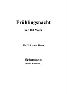 Nr.12 Frühlingsnacht: B flat Major by Robert Schumann