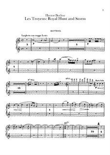 Les Troyens, H.133 Op.29: Act IV 'Royal Hunt and Storm' – oboes parts by Hector Berlioz