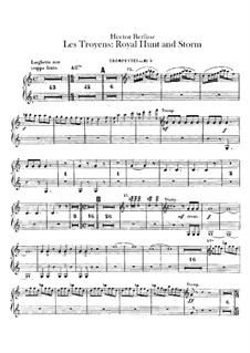 Les Troyens, H.133 Op.29: Act IV 'Royal Hunt and Storm' – trumpets and cornets parts by Hector Berlioz