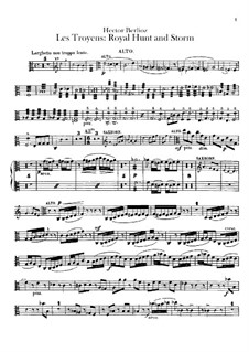 Les Troyens, H.133 Op.29: Act IV 'Royal Hunt and Storm' – viola part by Hector Berlioz