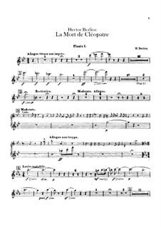Der Tod der Kleopatra, H.36: Flötenstimme by Hector Berlioz