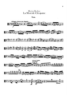 Der Tod der Kleopatra, H.36: Violastimme by Hector Berlioz