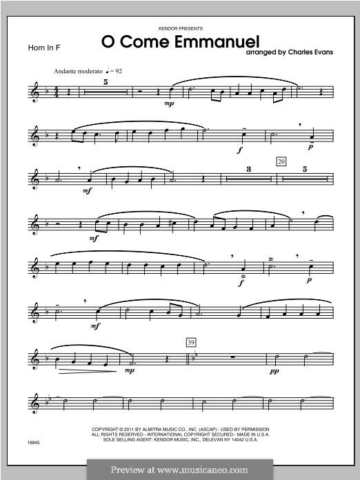 Brass Ensemble version: Hornstimme by folklore