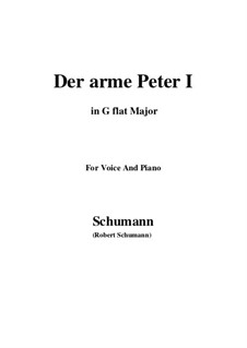 Romanzen und Balladen, Op.53: No.3 Der arme Peter (Poor Peter), Movement I (G flat Major) by Robert Schumann