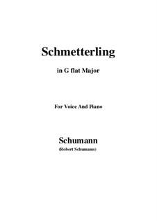 Nr.2 Schmetterling: G flat Major by Robert Schumann