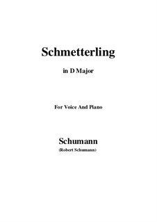 Nr.2 Schmetterling: D Major by Robert Schumann