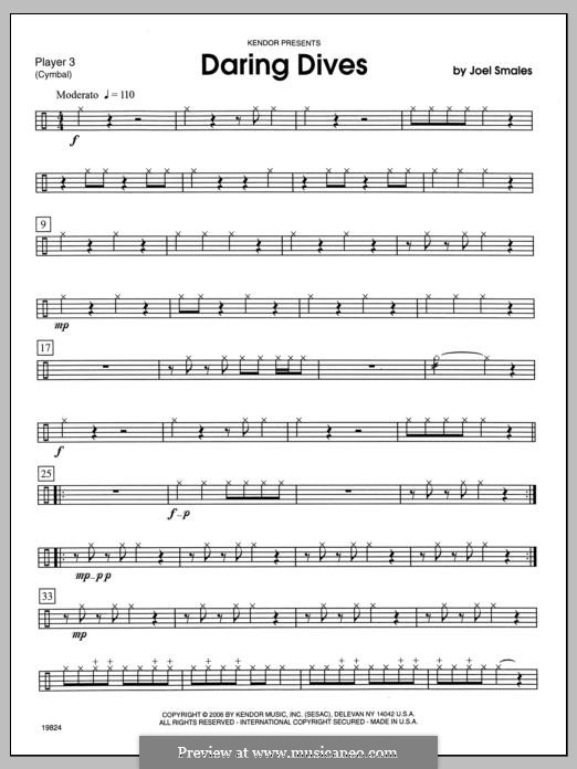 Daring Dives: Percussion 3 by Joel Smales