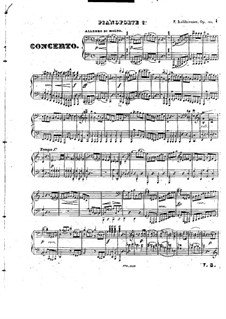 Grosses Konzert für zwei Klaviere, vierhändig, Op.125: Klavierstimme II by Friedrich Kalkbrenner