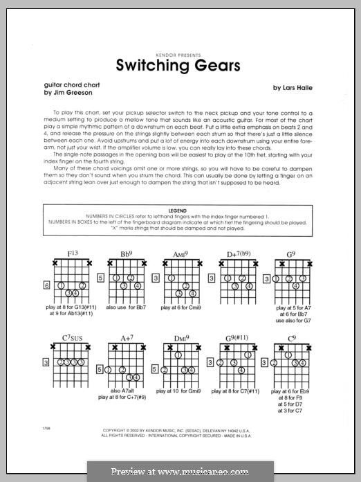 Switching Gears: Gitarrenstimme by Lars Halle