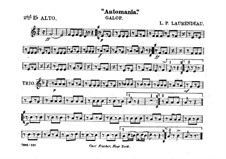 Automania. Galopp für Kornett und Orchester: Althornstimme in Es II by Louis-Philippe Laurendeau