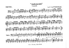 Automania. Galopp für Kornett und Orchester: Trommelstimme by Louis-Philippe Laurendeau