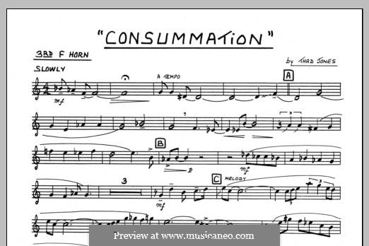 Consummation: 3rd F Horn part by Thad Jones