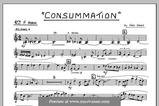 Consummation: 4th F Horn part by Thad Jones