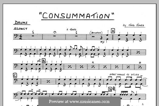 Consummation: Drums part by Thad Jones