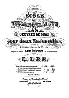Duos für zwei Cellos, Op.38: Cellostimme I by Sebastian Lee