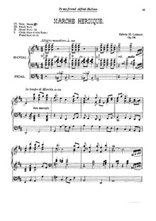 Heroischer Marsch, Op.74: Heroischer Marsch by Edwin Lemare