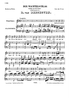 Der Wachtelschlag, WoO 129: Klavierauszug mit Singstimmen by Ludwig van Beethoven