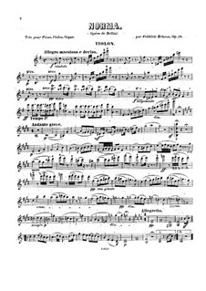 Fantasie über Themen aus 'Norma' von Bellini, Op.58: Violinstimme by Frédéric Brisson