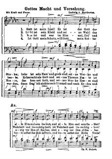 Gottes Macht und Vorsehung: Gottes Macht und Vorsehung by Ludwig van Beethoven