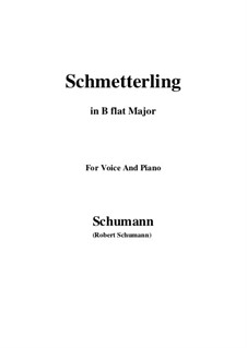 Nr.2 Schmetterling: B flat Major by Robert Schumann