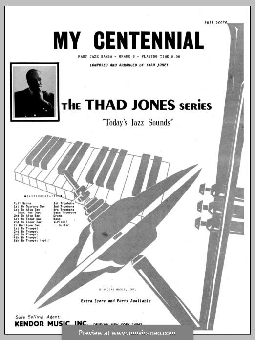 My Centennial: Vollpartitur by Thad Jones