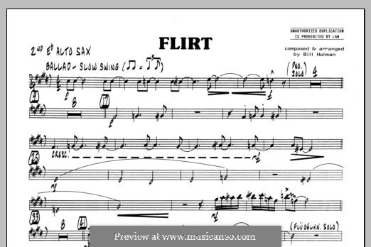 Flirt: 2nd Eb Alto Saxophone part by Bill Holman
