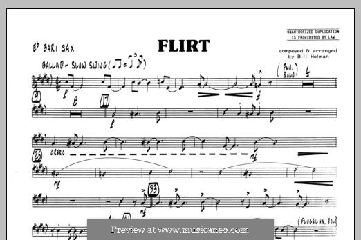 Flirt: Eb Baritone Sax part by Bill Holman